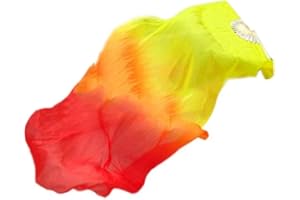 AEIOFU Dance Fan Silk Bamboo Belly Dancing Long Fans Party Stage Performance Folding Fan 1.5m Dancing Long Fan Performance Fans Silk Bamboo Long Fans.