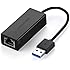UGREEN Network Adapter USB 3.0 to Ethernet RJ45 Lan Gigabit Adapter for 10/100/1000 Mbps Ethernet Supports Nintendo Switch Black