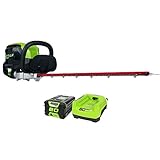 Greenworks PRO 26-Inch 80V Cordless Hedge Trimmer, 2.0 AH Battery Included GHT80321