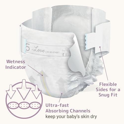 BAMBO NATURE PREMIUM ECO-FRIENDLY BABY DIAPERS, SIZE 5 (27-40 LBS), 25 COUNT