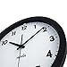 HIPPIH Large Indoor Wall Clock - 12 Inch Non-Ticking & Silent Decorative Clocks for Office/Kitchen/Bedroom/Living Room