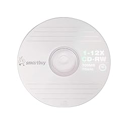 10 Pack Smartbuy CD-RW 1-12X 700MB/80Min High Speed