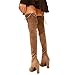 Kaitlyn Pan Microsuede High Heel Over the Knee Thigh High Boots