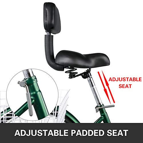 image for Bkisy Tricycle Adult 26'' 7-Speed 3 Wheel Bikes for Adults Three Wheel