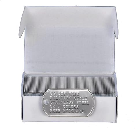 Bulk dog tags. 50 embossed dog tags.