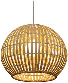 Simple lampshade Bamboo Birdcage Chandelier Restaurant Chandelier Creative Personality Art Decoration Restaurant Balcony Rattan Creative Ball lamp Bamboo lamp