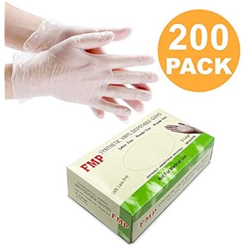 Disposable Vinyl Gloves, Non-Sterile, Powder Free, Smooth