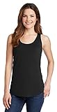 Port & Company Womens 100% Cotton Tank Top LPC54TT -Jet Black L