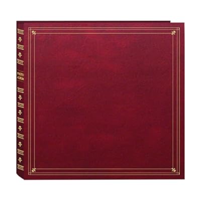 Pioneer Photo Albums 300-Pocket Post Bound Leatherette Cover Photo Album for 3.5 by 5.25-Inch Prints, Burgundy
