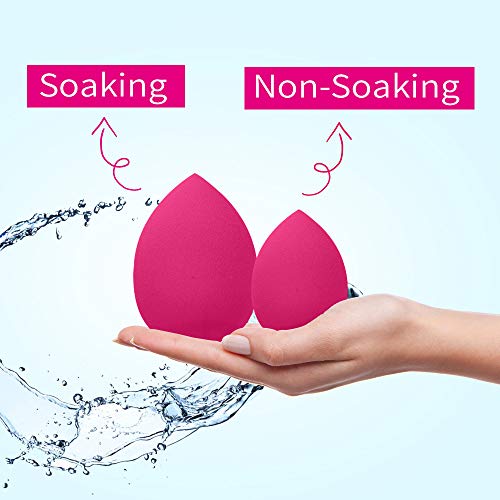 Makeup Blender Sponges Foundation Puff Benss Beauty Makeup Sponge Multi Shape Flawless Sponge for Liquid BB Creams Dual Use Makeup Sponges (Gourd Shape, Rose red) - Thumbnail 6