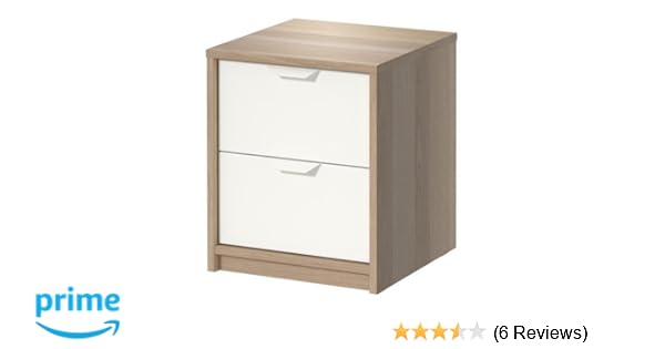 Amazon Com Ikea Nordli Chest Nightstand White Stained Oak