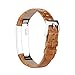 Vancle Fitbit Alta (HR) Band / Fitbit Alta HR 2017 Leather Wristband Adjustable Replacement Accessories Strap with Buckle for Fit bit Alta (Brown Bamboo Texture)