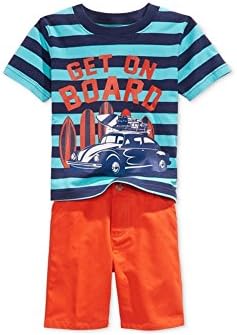 Nanette Boys 2-Piece Shorts Graphic T-Shirt blue 2T