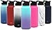 Simple Modern 18oz Summit Sports Water Bottle - Travel Mug Stainless Steel Flask +2 Lids - Wide Mouth Double Wall Vacuum Insulated Leakproof Ombre: Tropical Seas