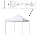 Abba Patio 10 x 15 ft Outdoor Heavy Duty Pop Up Portable Instant Canopy Event Commercial Folding Canopy, White
