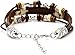 Xusamss Hip Hop Alloy Cross Bracelet Lobster Clasp Pu Leather Bracelet,7-9inches