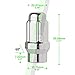 DPAccessories LCE3L6HCSCH04024 24 Chrome 12x1.5 Closed End ET Spline Tuner Lug Nuts for Aftermarket Wheels Wheel Lug Nut