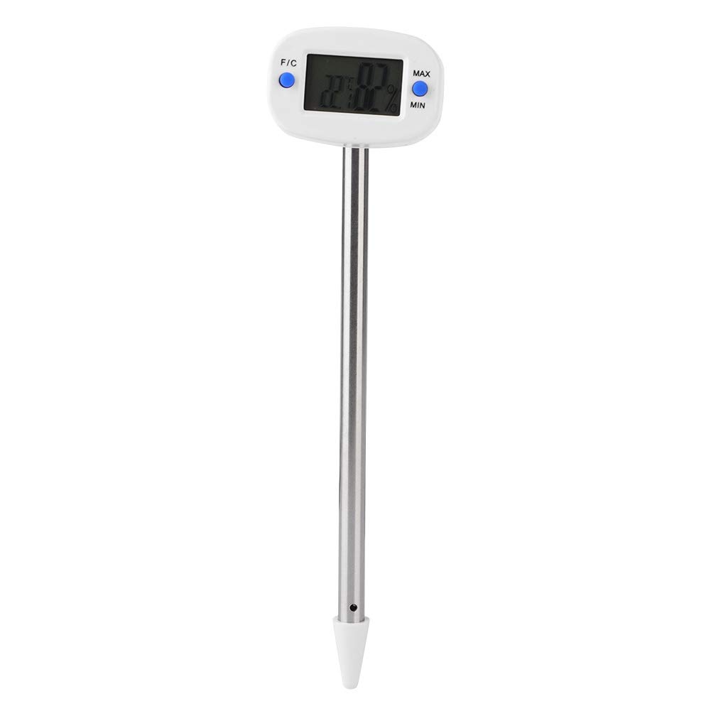 Soil Temperature Tester, Mini Electronic Digital Soil Moisture Meter, Humidity Tester with Probe and LCD Display for Garden Plants Soil