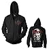 Slipknot - Skull Back Zip Hoodie Sweatshirt