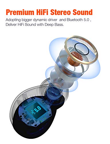 Wireless Earbuds, Wireless Charging Case Bluetooth 5.0 Headphones 10h Playtime per Charge and Extra - //coolthings.us