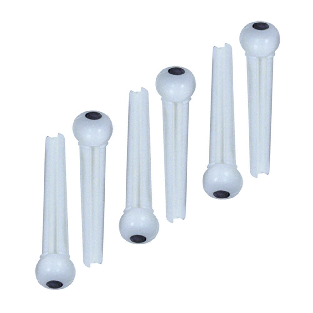 GT BRIDGE PINS-WH/BLK-SET/6 -BP6WH