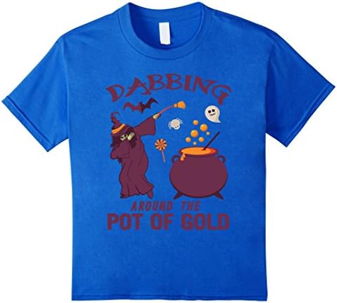 Kids Witch Dabbing Hip Hop Around The Pot Of Gold Shirt Gift 6 Royal Blue