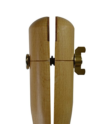 5-1/2" Wooden Ring Clamp w/ Leather-Lined Jaws Jewelry Making Ring Holder Tool