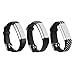 I-SMILE 3PCS Newest Replacement Wristband with Secure Clasps for Fitbit Alta Only(No Tracker, Replacement Bands Only) (3pcs Black Set 2)
