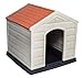 Internet’s Best Outdoor Dog House - Medium or Large Dogs - Comfortable Cool Shelter - Durable Plastic Design - Home Kennel - Indoor or Outdoor Use - Large