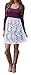 Chuanqi Women's White Crochet Lace Patchwork A-Line Mini Dresses ,Picture Color ,Medium