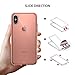 Ringke Air Designed for iPhone X Case, Lightweight Transparent Flexible TPU Cover for iPhone X Case, iPhone 10 (Not Compatible with iPhone Xs) - Rose Gold
