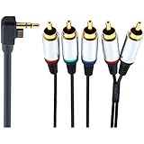 XFUNY(TM) Gold Plated Premium HDTV HD AV Component Cable AV Output Compatible with SONY Computer Entertainment PSP 2000 3000