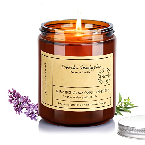 Niveaya Lavender Candles for Home Scented, 7.2 oz Hand Poured Natural