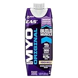 EAS Myoplex Original Ready-To-Drink Protein Shake, French Vanilla, 17 oz, (4 Count) (Packaging May Vary) by EAS