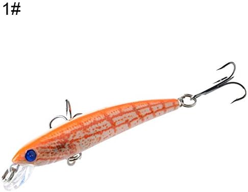 Terzsl Lures 11cm Artificial Fish Bait Ocean Sea Fishing Lure Sharp Triple Hook Tackle Tools - A