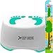Step Stool for Children | Anti-Slip Top and Bottom | Easy Hygienic Cleaning | FREE Potty Training eBook | Perfect height for Toddler Toilet Training or Kids Bathroom and Kitchen (green)