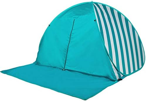 MDYYD Tent with Screen Room Dome Tent Large Size Portable Sun Shelter Automatic Pop Up Tent Instant Canopy Tent for 3-4 Person Camping (Color : Blue Strips, Size : 190210130cm)