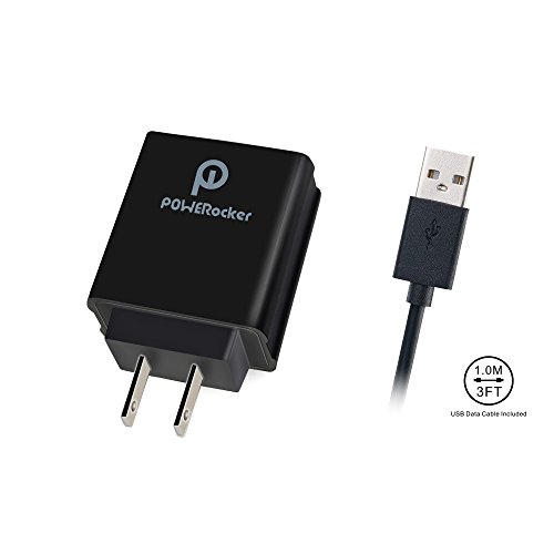 Quick Charge 3.0 USB Charger, POWERocker 18W USB Wall Charger QC3.0 for Galaxy S7/S6 Edge, Note 5/4, Nexus 6, Xperia Z4, HTC One M9, LG V10 (With 3.3 FT Micro USB Cable) Quick Charge 3.0 USB Charger, POWERocker 18W USB Wall Charger QC3.0 for Galaxy S7/S6 Edge, Note 5/4, Nexus 6, Xperia Z4, HTC One M9, LG V10 (With 3.3 FT Micro USB Cable)