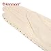 Kenmont Summer Women Dots Sun Uv Protection Outdoor 100% Cotton Driving Gloves (Beige)