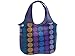 BUILT NY Essential Neoprene Shopping Tote Bag, Plum Dot