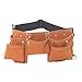 Child's Tool Pouch, Grocery House Leather Kids Tool Belt Set with Leather Hammer Loops, Child's Tool Apron, Candy Pouch For Construction Worker Role Play Costume