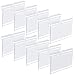 baotongle 50 PCS Clear Color Plastic Wire Shelf Price Label Holder Merchandise Sign Display Holder