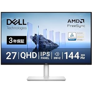 Dell S2725DSM 27インチ モニター(無輝点3年保証/QHD/IPS,非光沢/DP1.4 x1,HDMIx1/sRGB 99%/縦横回転)