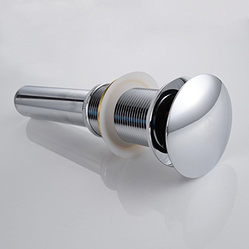 Beelee Pop Up bathroon sink drain without overflow,Chrome