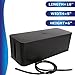 Cable Management Box for Storing All Outlets Including Cords, Adapters and Splitters - Electrical Cord Management Box Perfect for Desk, TV, Computer & USB Hub, Includes a Cable Management Sleeve