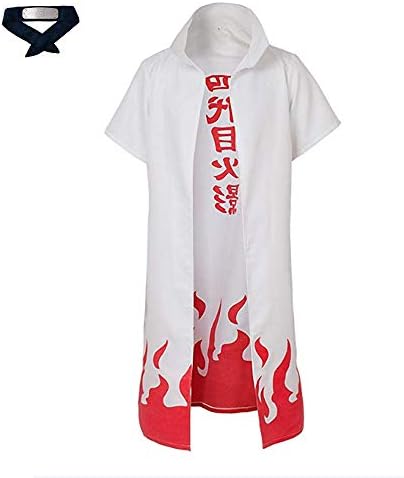 4th Adult Hokage Cosplay Costume Japanese Anime Naruto Minato Namikaze Kid Cosplay Cloak