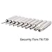 Gunpla 10 Pieces Torx Screwdriver Bit Set Precision Head Security Hex Shank CR-V Steel Quick Release Screw Driver for Attachment Electronic Repair T3 T4 T5 T6 T7 T8 T9 T10 T15 T20 – 1.1 inch