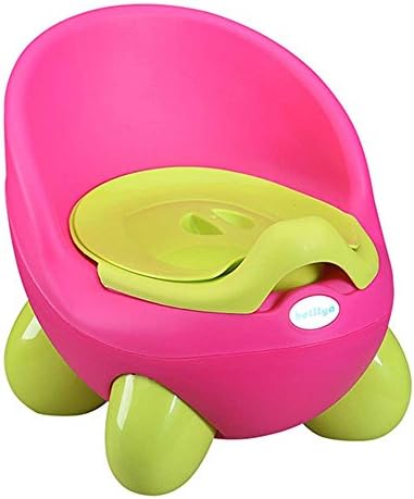 Portable Potty Toilet Kids Lovely Egg Potties Removable Toilets Training Girls and Boys Bathroom Defecate Trainer (Pink)