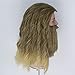 Miss U Hair Men Wig And Beard Long Curly Golden Brown Wig Funny Wigs Halloween Costume Party