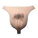 Xianheng Hiding Gaff Panties Silicone Panty for Men Crossdressing Transgender (L, Hair/Catheter)